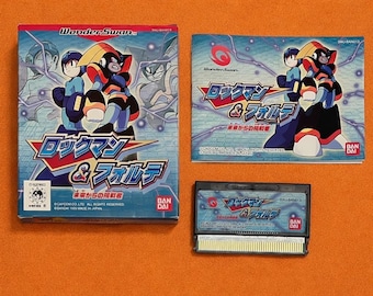 Rockman y Forte, Megaman y Bass para WonderSwan Color, cartucho japonés Wonder Swan probado