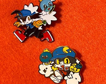 Klonoa Collectible Enamel Pins | Retro Platformer Gaming Pins