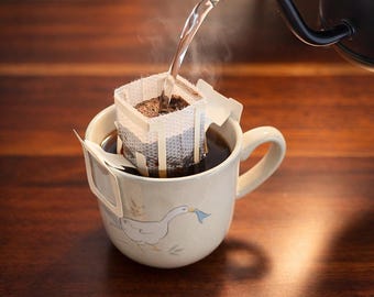 Sobres de café japonés de filtro