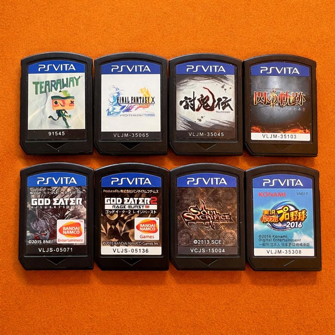 PS Vita Game Cartridges – Authentic & Tested (USA + Japanese