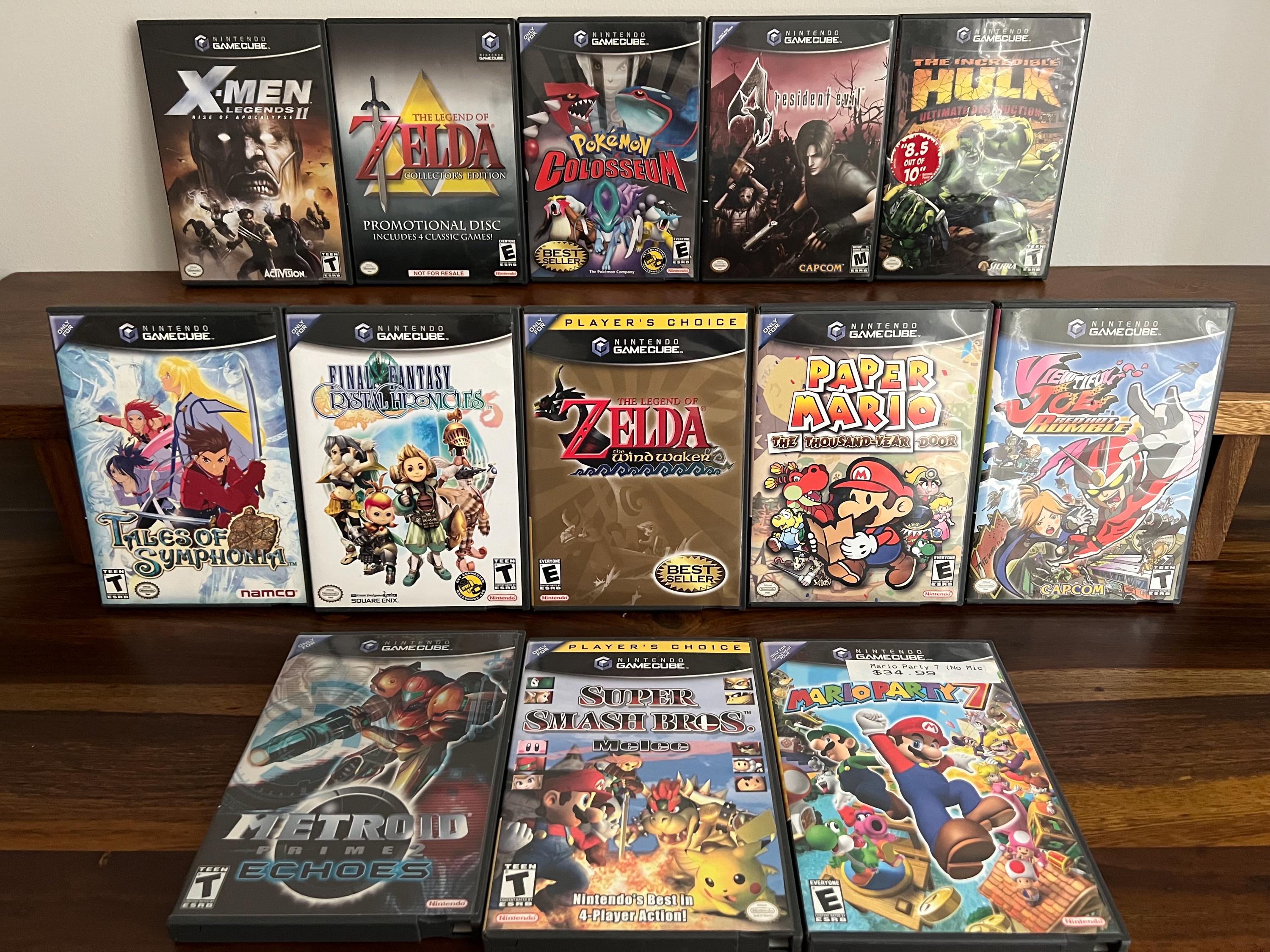 Classic Gamecube Game Collection - Pokemon, Zelda, Resident Evil