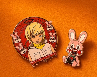 Silent Hill 3 Collectible Enamel Pins | Heather Mason & Robbie the Rabbit