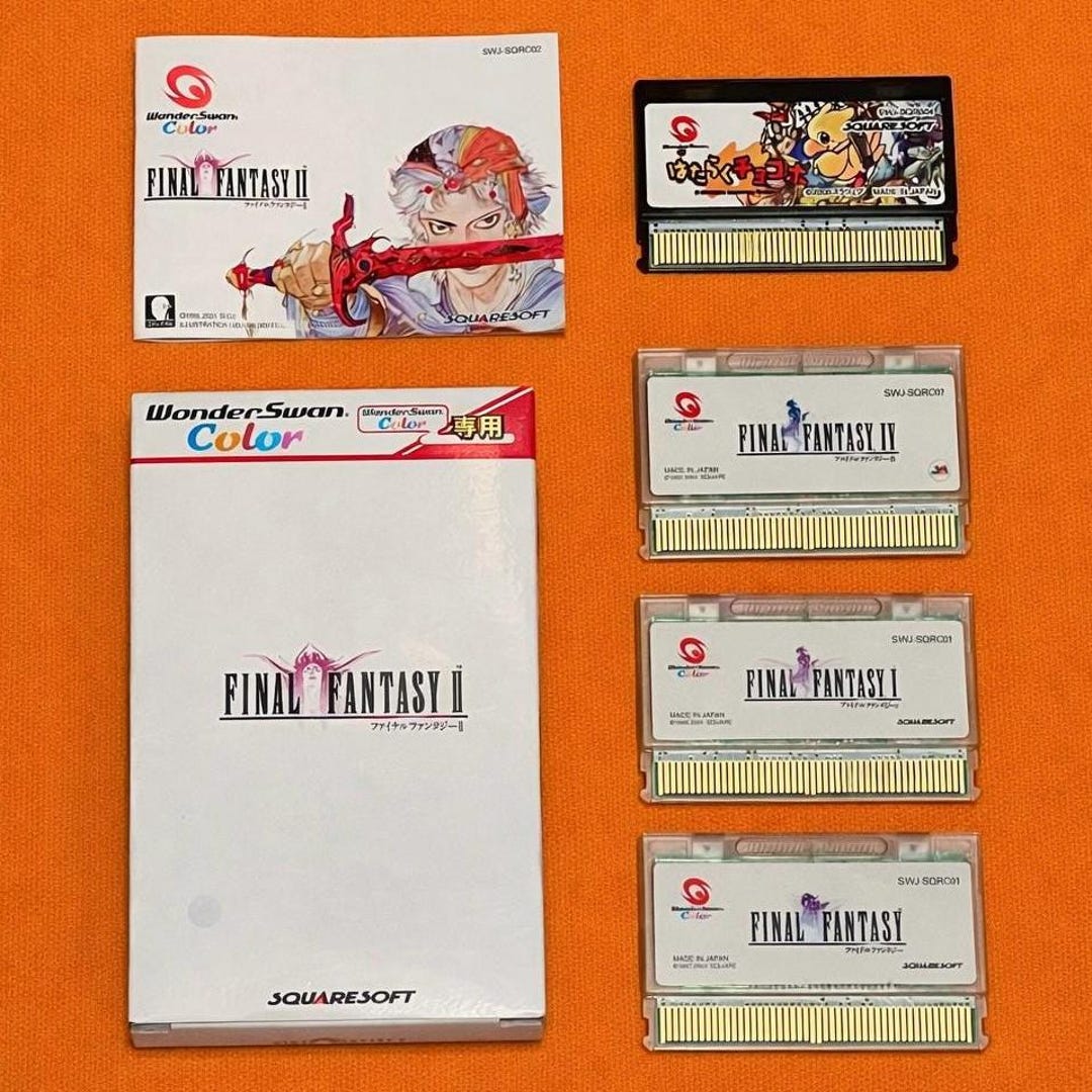 Final Fantasy Box Sets and Loose Cartridge for Wonderswan Color FF 2 ...
