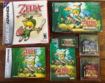 The Legend of Zelda Gameboy Game Collection - Minish Cap Complete Box Set - Oracle of Time & Seasons - Link's Awakening - Japanese/English