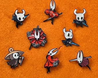 Hollow Knight Enamel Pins Hornet, The Knight