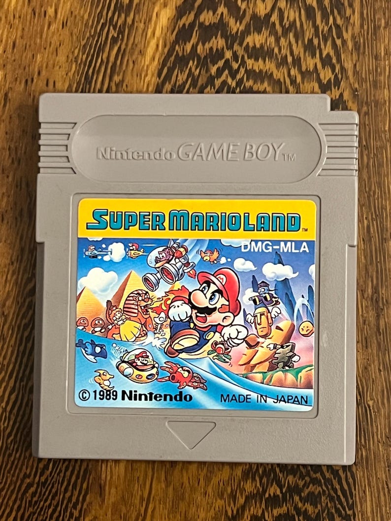 スーパーマリオ＆ワリオランド、テニス、ゴルフ、日本のゲームボーイカートリッジ Super Mario Land 1