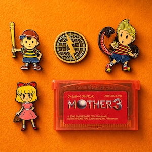 Pines esmaltados de EarthBound para NES, Lucas, Paula, Madre decorativa 2