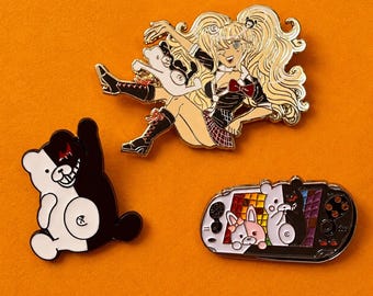 Danganronpa Collectible Enamel Pins | Monokuma, Monomi & Despair Anime Pins