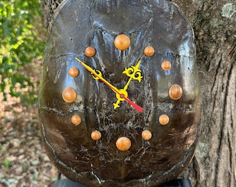 Vintage Snapping Turtle Shell Clock