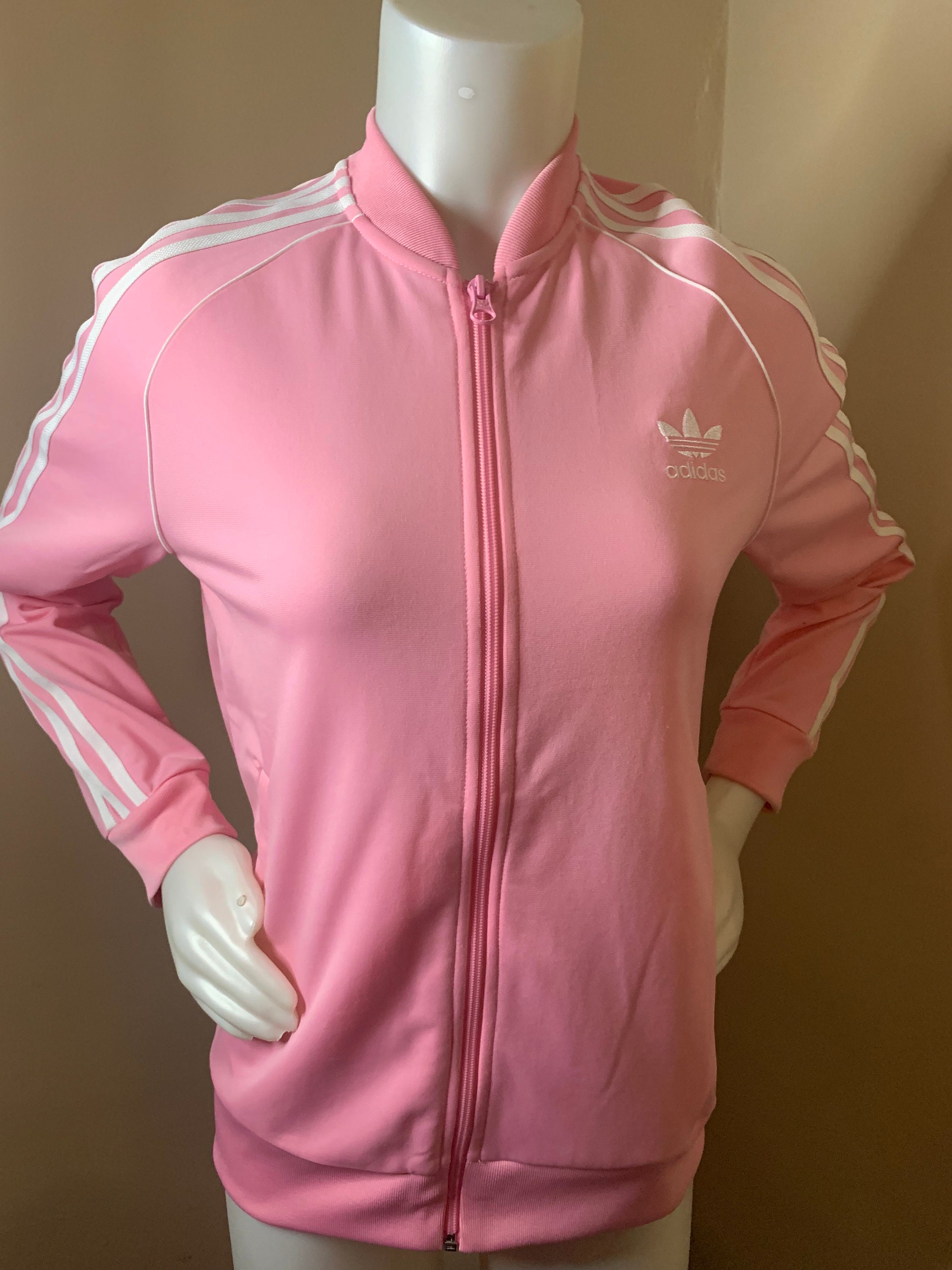 Pink Adidas Jacket Etsy Ireland