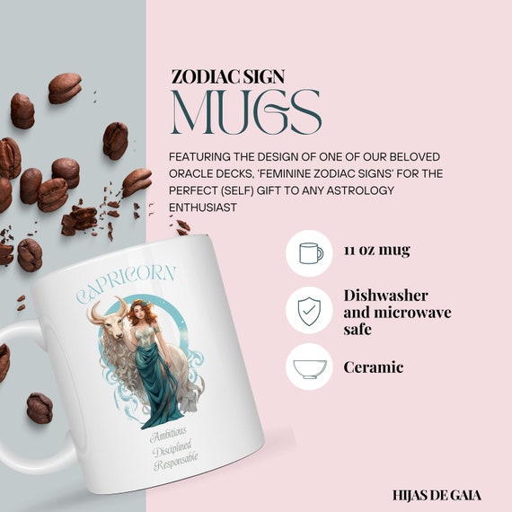Tazza Segno Zodiacale Cancro | Tazza Da Caffè In Ceramica Nera 330 Ml Con Costellazione - Idea Regalo Astrologia