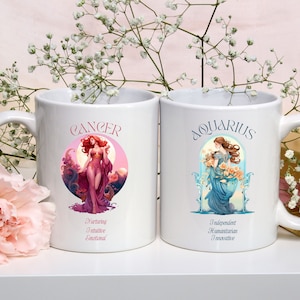 Zodiac Constellation Mug: Custom Astrology Sign Coffee Cup.
