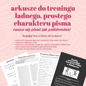 Templates for practicing the aesthetic, simple Polishnotes font image 2