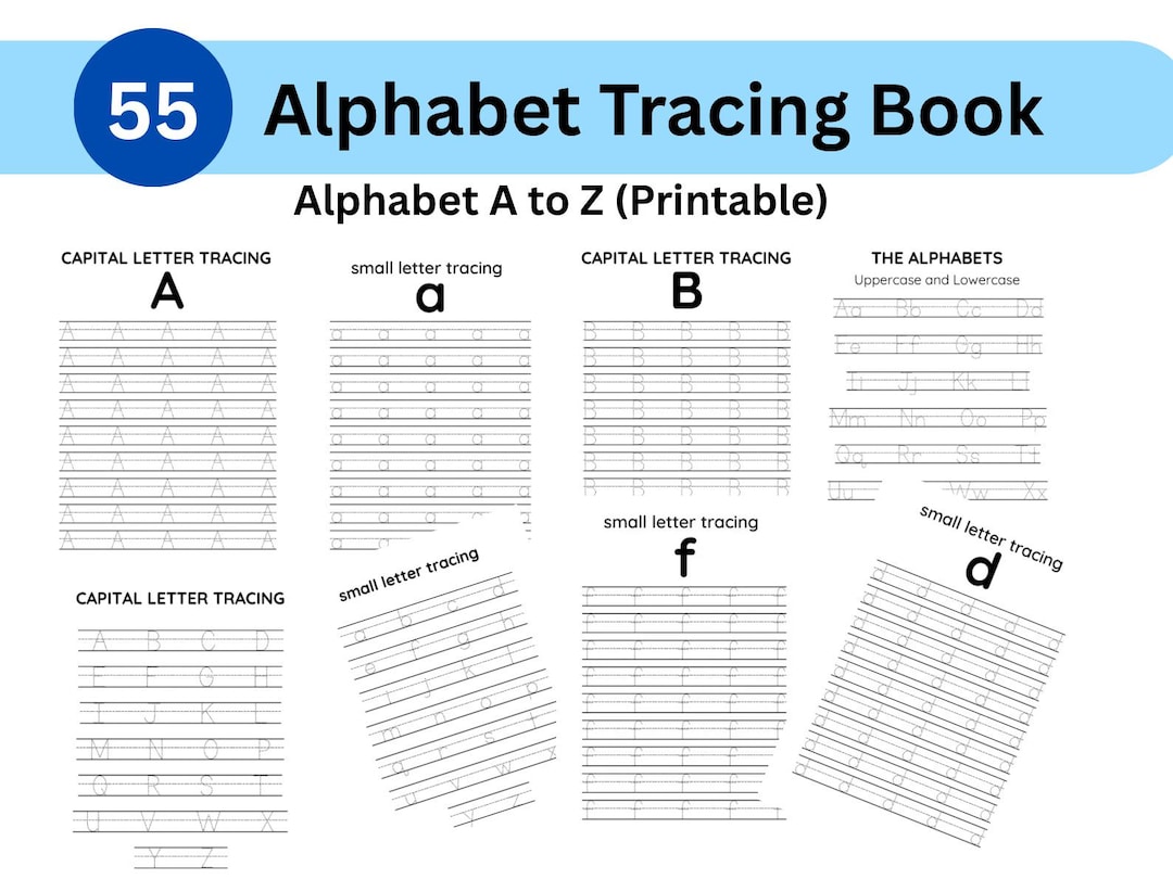 Alphabet Tracing Worksheets: Preschool-kindergarten Handwriting