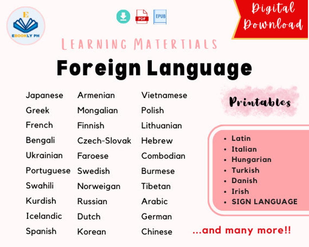 Foreign Language Ebooks Language Learning Japanese French Greek Spanish Portuguese English