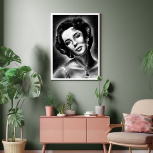Elizabeth Taylor Textured DIGITAL Art (download)