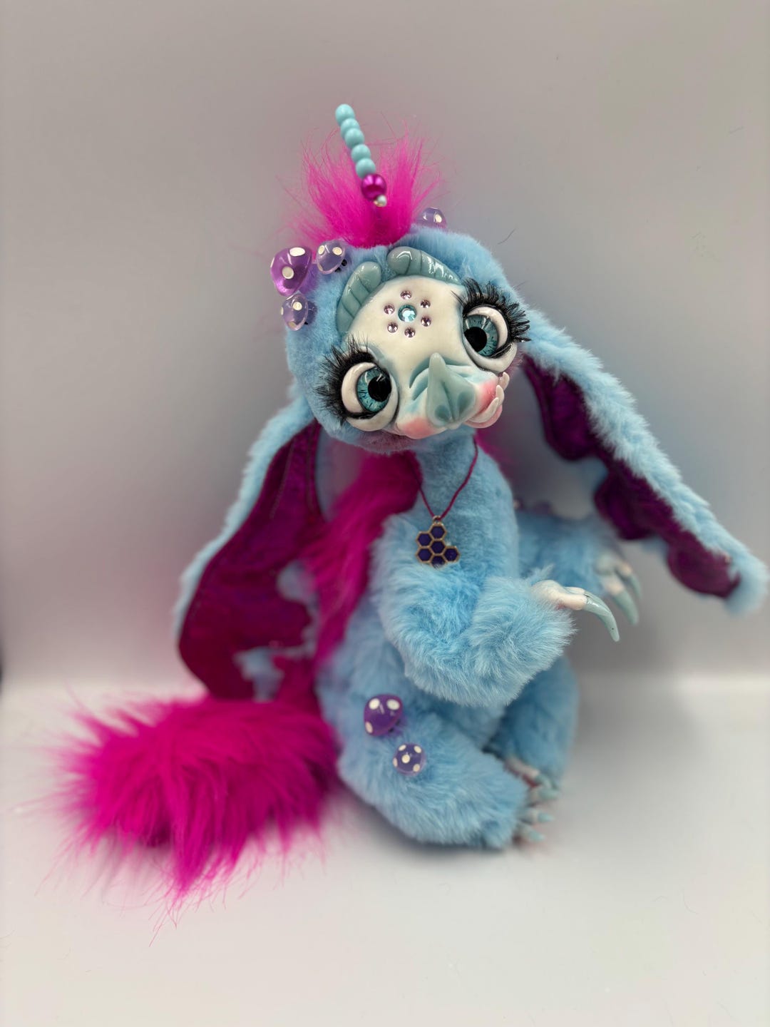 Alien Monster Fantasy Magical Doll Creature Ooak Toy Plush Animals Art ...