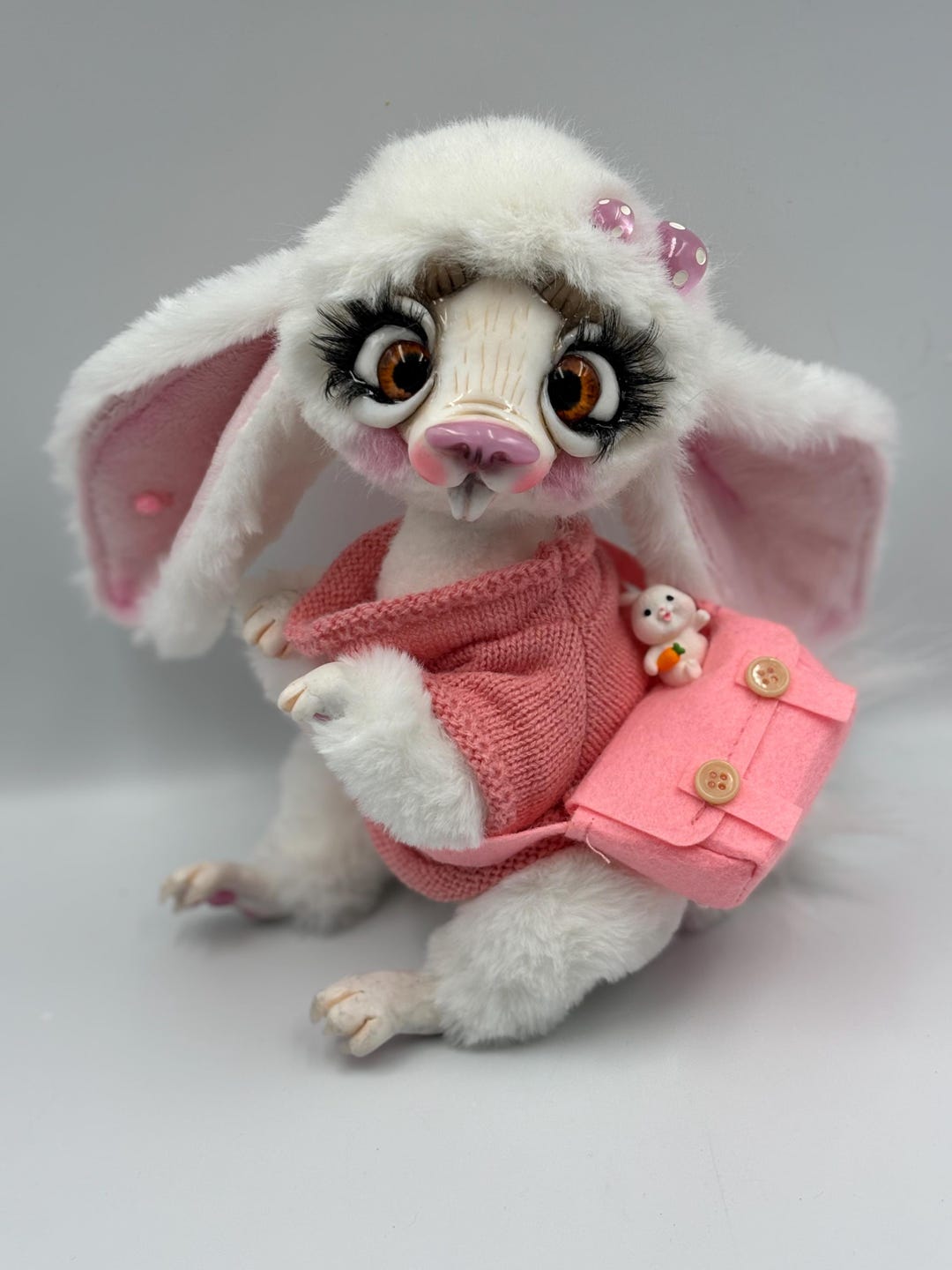 Bunny Hare Rabbit Fantasy Magical Doll Creature Ooak Toy Plush Animals ...