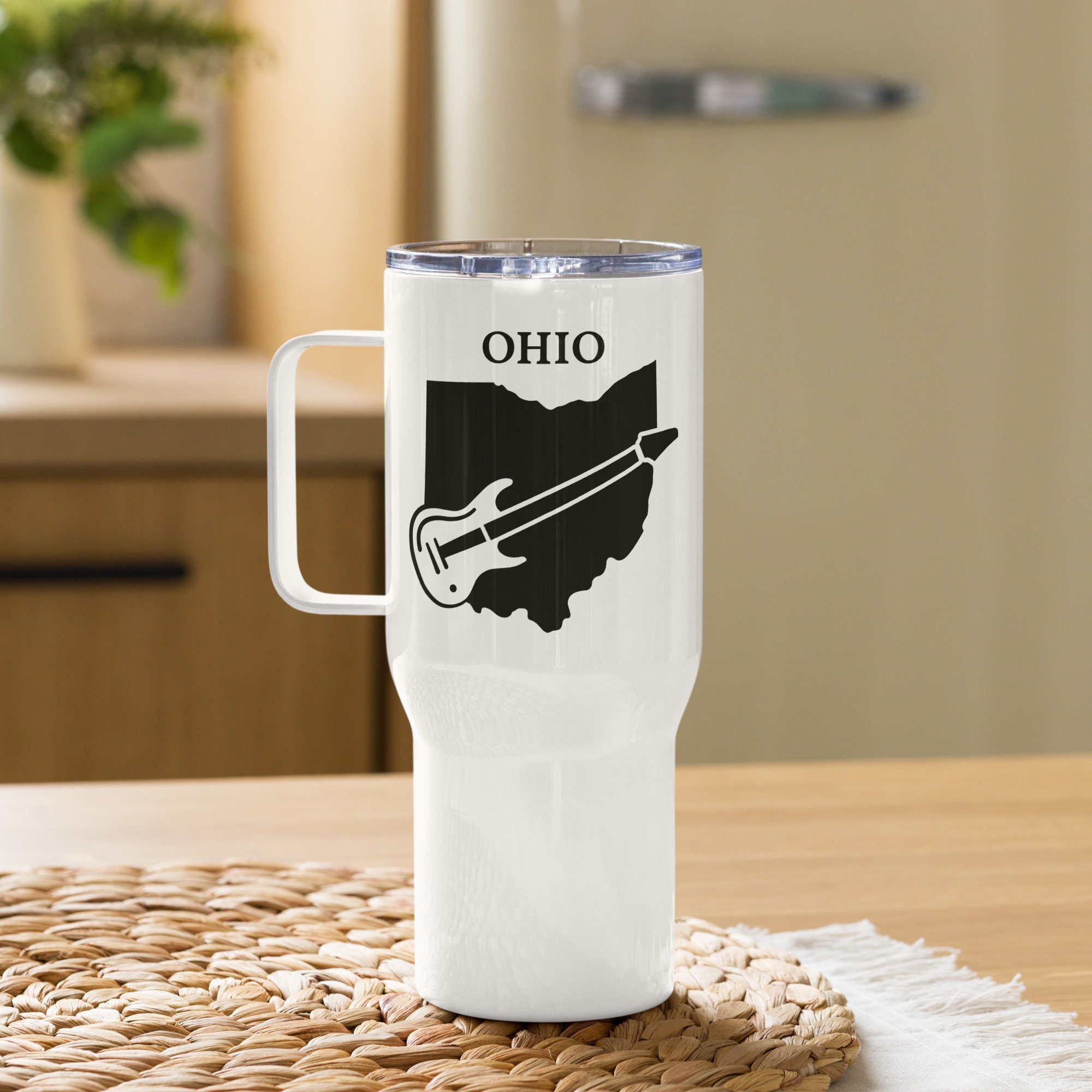 Ohio State Buckeyes 17oz. Travel Latte Mug with Gift Box