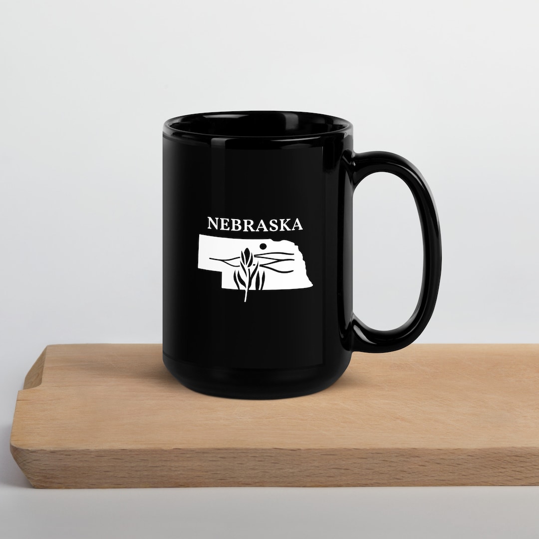 Nebraska Coffee Mug, Nebraska Gifts, Nebraska Girl, Nebraska Print