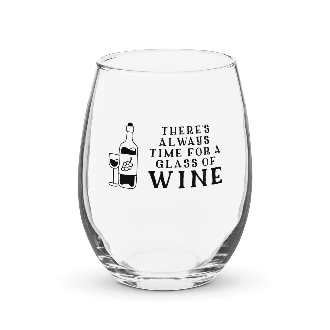 Funny Stemless Wine Glass Birthday Gift for Her Lover Mom Christmas