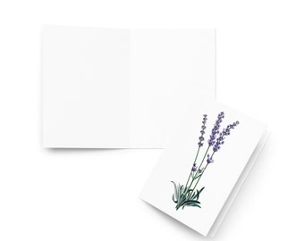 Lavande fleur carte Clipart aquarelle floral mariage violet Invitation Merci fête des mères bouquet mères voeux Clip Art été 5 x 7