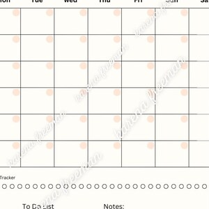 Digital & Printable Monthly Calendar for Organized Routines