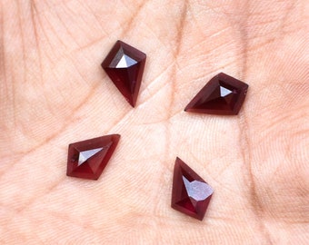 Natural Mozambique Garnet Kite Shape Gemstone, Loose Garnet Kite Cabochon, Red Garnet, Calibrated Size, 8x12, 9x13, 10x14, 12x16mm,