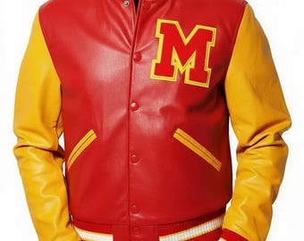 MJ Thriller Varsity Leather Jacket: Michael Jackson Thriller Style