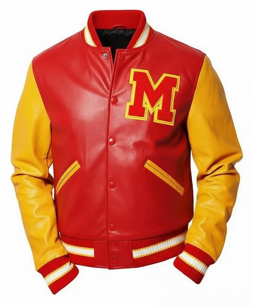 MJ Thriller Varsity Leather Jacket: Michael Jackson Thriller Style