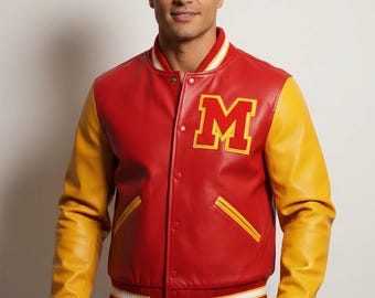 MJ Thriller Varsity Leather Jacket: Michael Jackson Thriller Style