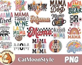 Paquete PNG de corazones florales para el Día de la Madre: Diseños para mamás latinas (Descarga digital)