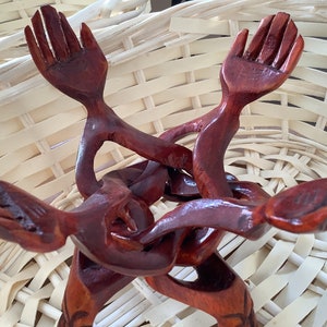 Handmade & Handcraft Hard-Wood Hand Set, Wooden Hand Sculpture, Wooden Hand Figure