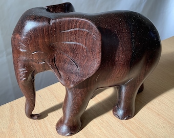 Handmade & Handcrafted Burmese Wooden Elephant Figure