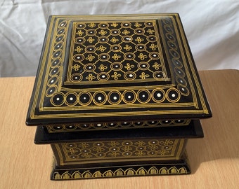 Handmade Burmese Lacquerware Chinese Temple Figure