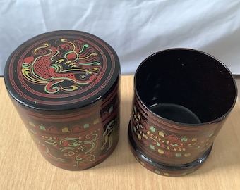 Handmade Burmese Lacquerware Cigarette Box