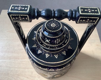 Handmade Burmese Lacquerware Food Container