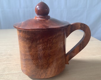 Handmade & Handcrafted Wooden Burmese Mug