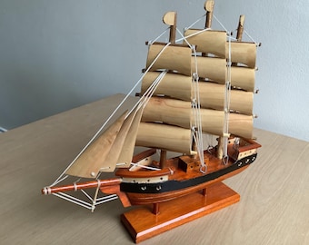 Handmade & Handcrafted Burmese Wooden Historical Vessel Boat Figure/Figurine