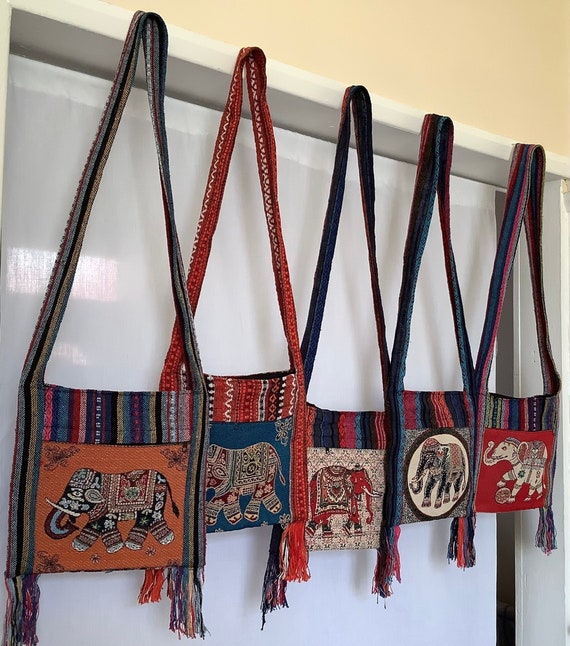 バッグ ORIMI ELEPHANT MOTIF BAG ORIMI ELEPHANT MOTIF BAG Handmade & Handcraft Cotton Medium