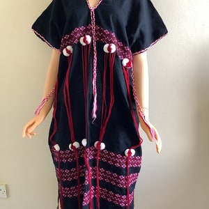 myanmar dress fashion Pink Elegant Burmese Dress Set Longyi, Blouse, Shawl with Built-in Bra Size  M