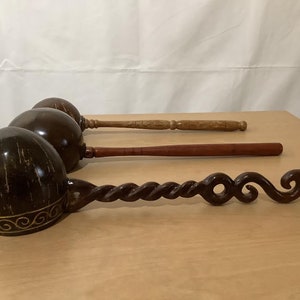Handmade & Handcrafted Burmese Wooden Water Picker Made of Coconut Shell