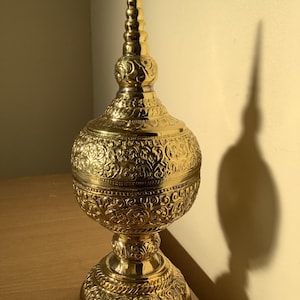 Handmade Burmese Buddhist Offering Bowl Gold colour made with Copper.