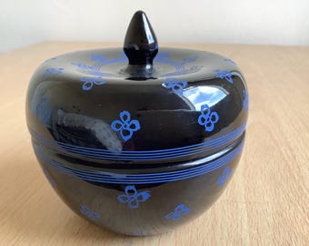 Handmade & Handcrafted Lacquered Burmese  apple Bowl.