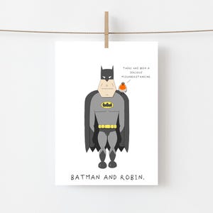 Divertente biglietto di auguri Batman e Robin - Perfetto per compleanni, anniversari o semplicemente perché - Esilarante biglietto di auguri per due supereroi per lui e il suo amico