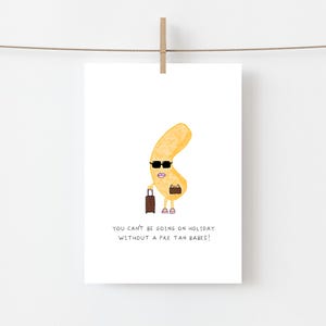 Divertente biglietto di auguri con abbronzatura finta / Biglietto di auguri divertente / AJS STUDIOS