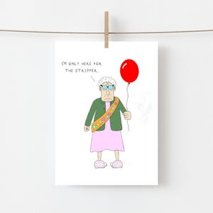 Divertente biglietto di auguri di compleanno / Nonna scontrosa / Divertente biglietto di auguri / AJS STUDIOS