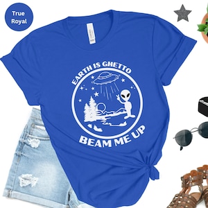 Alien Shirt, Boho Alien Shirt, Retro Alien Shirt, Cute Alien Shirt, Alien Lover Shirt, Alien Shirt for Women, Shirt For Her, Shirt for Him