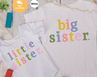 Little Sister Shirt,Middle Sister Shirt,Big Sister Shirt,Pregnancy Announcement,Baby Announcement,Pregnancy Reveal Shirt