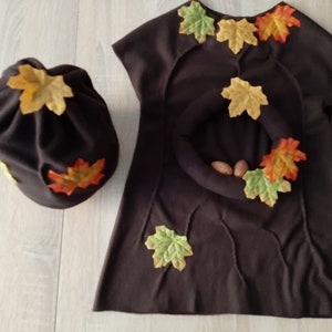 Mrs. Autumn tree costume for an autumn ball